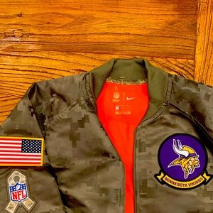 Nike “Salute to Armed Forces” Vikings Bomber